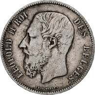 Monnaie, Belgique, Leopold II, 5 Francs, 5 Frank, 1870, Bruxelles, TB, Argent - 5 Francs