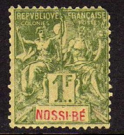 Nossi-Be - 1894 -  1 F.. Type Groupe -  Neuf Sans Gomme - Unused Stamps