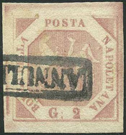 REGNO DI NAPOLI - PROVINCE NAPOLETANE - Tipologia: O - Gr.2 II Tav. Rosa N.6 - Sassone N.6 - "Annullato" In Cartella - P - Neapel