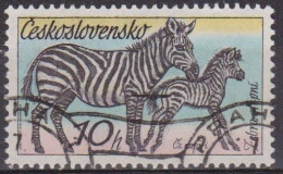 Faune - TCHECOSLOVAQUIE - Animaux Sauvages - Zèbre - N° 2181 - 1976 - Used Stamps