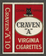 Etui Cigarette Cigarettes  -   Craven A  10  - Virginia  Cigarettes - Estuches Para Cigarrillos (vacios)