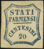 DUCATO DI PARMA - Tipologia: * - G.Provvisorio - C.20 Azzurro N.28 - Sassone N.15 - P.V.
Qualità: "A" - 60646FOG - Parma