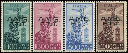 TRIESTE AMG-VG/FTT - Tipologia: ** - Campidoglio - P.A. Serie 4 Val. - Sassone N.13-16 - Unificato N.A13-A16 - P.V.
Qual - Poststempel