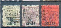 A 148 - H. K.  - YT 54-55-56 ° Obli - Used Stamps