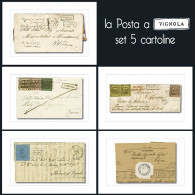 SET 5 CARTOLINE "LA POSTA A VIGNOLA" -  - Philatelie