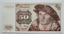 50 DM 1980 Ro 288b ERSATRZNOTE / REPLACEMENTNOTE GEM UNC, YE2920700D Exceptional Paper Quality - 50 DM