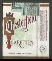 Etui Cigarette Cigarettes  -  U.S.A. - -  Liggett  Myers Tobacco Chesterfield - Empty Cigarettes Boxes