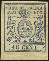 DUCATO DI PARMA - Tipologia: * - C.40 Azzurro N.22 - Sassone N.11 - A.D. - P.V.
Qualità: "A" - 60541FOG - Parme