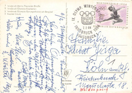 ÖSTERREICH - POSTKARTE OLYMPIADE INNSBRUCK 1964 /1480 - Lettres & Documents