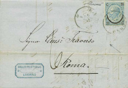 ITALIA REGNO > Regno Di Vittorio Emanuele II - Tipologia: B - Vitt. Emanuele II - Da Livorno A Roma Del 22.10.1865 Con C - Other & Unclassified