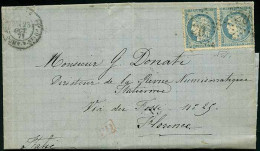 ESTERO > Francia - Tipologia: B - Francia - Lettera Con Testo Da Parigi A Firenze Del 28.10.1871, Indirizzata Al "Dirett - Sonstige & Ohne Zuordnung