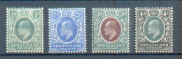 A 156 - SOMALILAND  - YT 20-23-24-25 * - Somalilandia (Protectorado ...-1959)