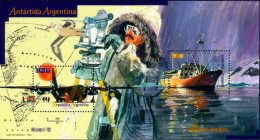 Argentina 1995 ** HB 109. Antarctica. Hercules Plane, Ship ARA Bahia Aguirre. - Blocks & Sheetlets