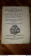 1788 2 Fascicoli CESENA SACRA CONGREGATIONE CONCILII GABRIELI  TYPIS LAZZARINI ROMA - Oude Boeken