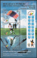 INDIA 2007 4TH CISM MILITARY WORLD GAMES MINIATURE SHEET MS MNH - Unused Stamps