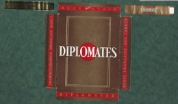 Etui Cigarette Cigarettes  - Diplomates Regie Francaise Des Tabacs - 5 Cigares - Sigarettenkokers (leeg)