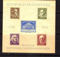 Allemagne - Emissions Locales - Thüringen -Weimar - 1946 - BF Reconstruction Theatre Nationale - Neuf * - MH - Mint