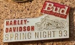 HARLEY DAVIDSON - MOTOR - CYCLES - BUD KING OF BEERS - BIERE - SPRING NIGHT '93 - 1993 - HD  -    (33) - Motorräder