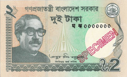 BANGLADESH 2021 2 TAKA SPECIMEN UNC BANKNOTE - Bangladesch