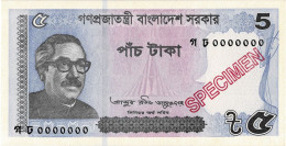 BANGLADESH 2021 5 TAKA SPECIMEN UNC BANKNOTE - Bangladesch