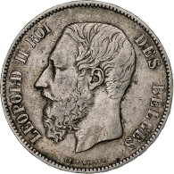 Monnaie, Belgique, Leopold II, 5 Francs, 5 Frank, 1872, TB+, Argent, KM:24 - 5 Frank