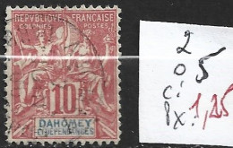 DAHOMEY FRANCAIS 2 Oblitéré Côte 5 € - Used Stamps