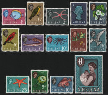 St. Helena 1961 - Mi-Nr. 146-159 ** - MNH - Vögel / Birds - Fische / Fish (I) - Saint Helena Island