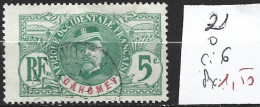 DAHOMEY FRANCAIS 21 Oblitéré Côte 6 € - Oblitérés