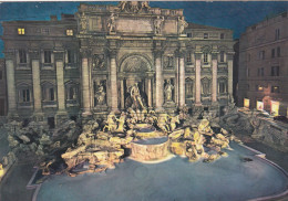 CARTOLINA  ROMA,LAZIO-FONTANA DI TREVI-STORIA,MEMORIA,CULTURA,RELIGIONE,IMPERO ROMANO,BELLA ITALIA,VIAGGIATA 1970 - Fontana Di Trevi