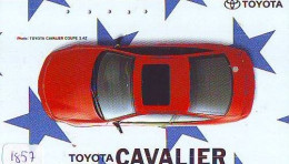 Télécarte  * TOYOTA * CAVALIER (1857) Phonecard  * VOITURE * Auto CAR * TELEFONKARTE - Coches