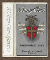Etui Cigarette - Cigarettes  - Royaume Uni -  Army Club  - Militaire -  Sandhurst  Size - - Zigarettenetuis (leer)
