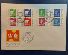 Cover From Stamp Exhibition , Trondheim 1978 - Cartas & Documentos