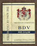 Etui Cigarette - Cigarettes  - Royaume Uni -  B.V.D.- The  King  Ofcigarettes  Godfrey Phillips - Etuis à Cigarettes Vides