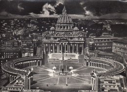 CARTOLINA  ROMA,LAZIO-PIAZZA S.PIETRO-STORIA,MEMORIA,CULTURA,RELIGIONE,IMPERO ROMANO,BELLA ITALIA,VIAGGIATA 1955 - San Pietro