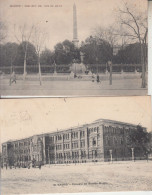 MADRID - 3 Cartes - Escuela Sordos Mudos - Obelisco - Palacio Réal  PRIX FIXE - Madrid