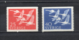 SUEDE   N° 409 + 410  NEUFS SANS CHARNIERE    COTE  2.00€    OISEAUX ANIMAUX FAUNE - Unused Stamps