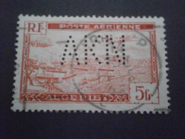 ALGERIE ALGERIA PA1 POSTE AERIENNE AKN1 PERFORATION PERFORES PERFORE PERFIN PERFINS PERFORATION PERFORIERT LOCHUNG PERFO - Used Stamps