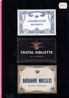 3 Etiquettes   Grand Vin MOUSSEUX  Anciennes   &  Lot B13 - Colecciones & Series