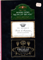 3 Etiquettes  Anciennes Grand Vin MOUSSEUX ROBE D'OR & YVES BERNEDE & PIGALLE &  Lot B9 - Collections, Lots & Séries