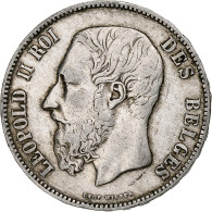 Monnaie, Belgique, Leopold II, 5 Francs, 5 Frank, 1875, TB+, Argent, KM:24 - 5 Frank