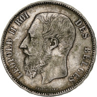 Monnaie, Belgique, Leopold II, 5 Francs, 5 Frank, 1873, TB+, Argent, KM:24 - 5 Frank