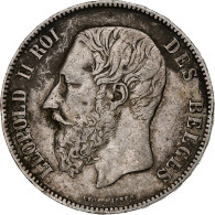 Monnaie, Belgique, Leopold II, 5 Francs, 5 Frank, 1876, TB+, Argent, KM:24 - 5 Frank