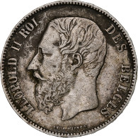 Monnaie, Belgique, Leopold II, 5 Francs, 5 Frank, 1876, TB+, Argent, KM:24 - 5 Francs