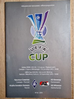 Programme Krylia Sovetov - AZ Alkmaar - 15.9.2005 - UEFA Cup - Holland - Football Soccer Fussball Calcio - Programm - Libri