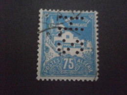 ALGERIE ALGERIA 80A HS21 PERFORATION PERFORES PERFORE PERFIN PERFINS PERFORATION PERFORIERT LOCHUNG PERFO PERCE PERF - Oblitérés