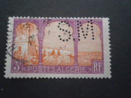 ALGERIE ALGERIA 55 SM34 PERFORATION PERFORES PERFORE PERFIN PERFINS PERFORATION PERFORIERT LOCHUNG PERFO PERCE PERF - Oblitérés