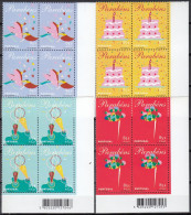 Portugal 2001 QUAD120 (MNH) (Mi 2504-2507) - Parabéns - Neufs