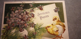 TRES BELLE CARTE CENTENAIRE   JOYEUSES PAQUES - Easter