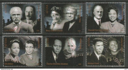 USA 2009 Civil Rights Pioneers SC.#4384 - Cpl 6v Set Mostly VFU Circular PMK - Collections