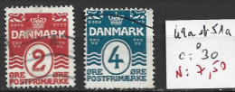 DANEMARK 49a & 51a Oblitérés Côte 30 € - Usati